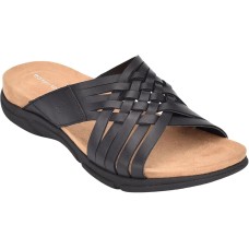 Easy Spirit Womens Meadow Wov Black Leather 8.5W, SEMEADOW