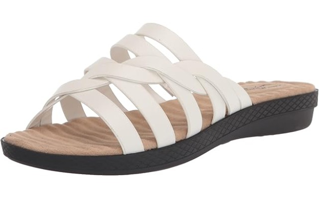  Womens Comfort  Sandals Wa White 9M, SHERI
