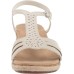  Women’s Dorinda Wedge Sandal, White, 6.5M, DORIN