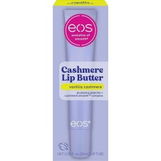 eos Cashmere Lip Butter, Vanilla Cashmere, Smooth & Hydrating Lip Butter with Peptides, 0.35 fl oz