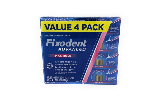  Advanced Max Hold Denture Adhesive 2.2 Oz (Pack of 4)