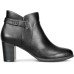  Womens Artemy Block Heel Slip On Booties, Black, 11M