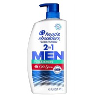 Head and Shoulders Men’s 2-in-1 Dandruff Shampoo and Conditioner – Old Spice Pure Sport, 40 oz.