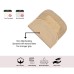  Radiant Collection 100% Cotton Non-Slip Bathroom Rug Set, Machine Washable Bath Rug, 4 Piece Bath Mat Set with Runner – Beige