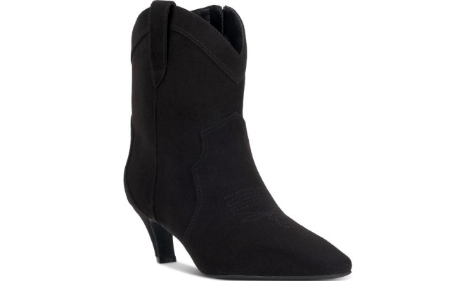 I.N.C. International Concepts Womens Secia Western Booties Black Micro 8M I.N.C. International Concepts Womens Secia Western Booties Black Micro 8M