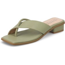 Journee Collection Women’s Mina Flip-Flop Olive 8M, MINA
