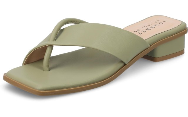  Women’s Mina Flip-Flop Olive 8M, MINA