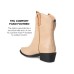  Womens Novva Tru Comfort Foam Back Heel Zip Stacked Heel Booties, 8M-TAN, NOVVA-BOOTIES