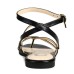  Womens Serissa Thong Flat Slingback Sandals, Black, 7.5M, SERISSA