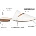  Women’s Comfort Foam Stasi Mule, STASI-FLATS, White, 6M