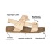 Journee Womens Xanndra Multi Strap Flat Sport Sandals, Beige, 8M, XANNDRA-SANDALS
