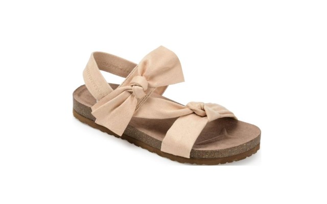 Journee Womens Xanndra Multi Strap Flat Sport Sandals, Beige, 8M, XANNDRA-SANDALS