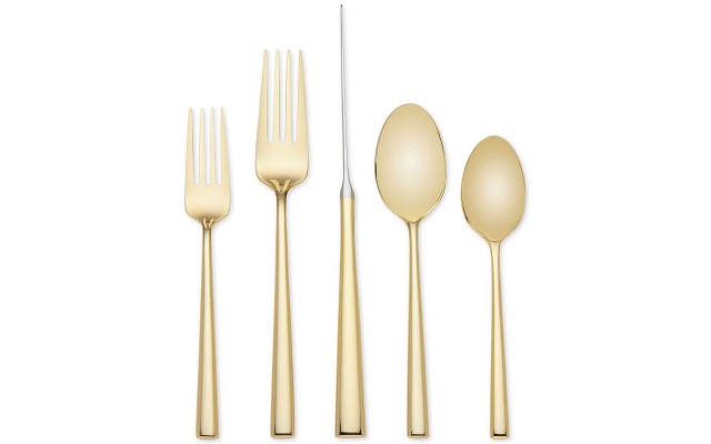  859867 Gold Malmo 5 Piece Flatware Set