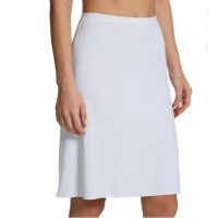 MeMoi Women’s High-Waist Double-Bonded 22″ Half Slip – Womens – Female, M, White
