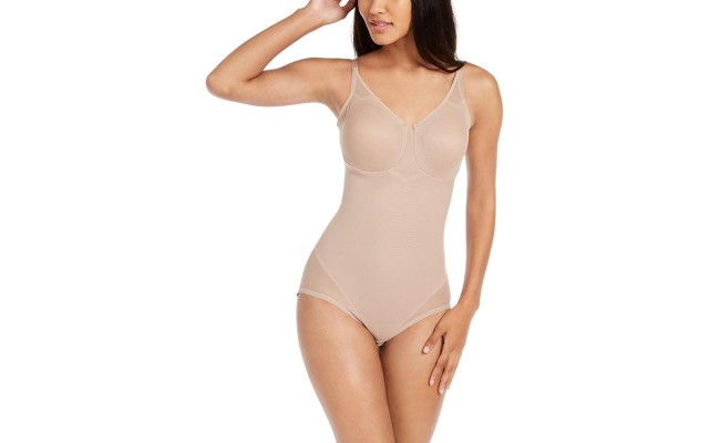 Womens Sexy Sheer Extra Firm Control Bodysuit Style-2783, 42DD, Stucco  Womens Sexy Sheer Extra Firm Control Bodysuit Style-2783, 42DD, Stucco