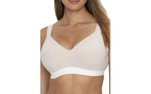  Womens Dynamic Anywhere High Impact Underwire Sports Bra Style-751245, Rose Beige/White, 38B