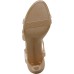  Brenta Strappy Dress Sandals Creme Brulee Faux Leather 9M, H9892S0