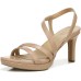  Brenta Strappy Dress Sandals Creme Brulee Faux Leather 9M, H9892S0