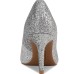  Womens Jeules Pointed-Toe Slip Silver Glitter 12M, 10018690000