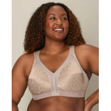 Playtex Bra 18 Hour Ultimate Shoulder Comfort Wirefree Women’s Wide Straps 4693, Toffee, 48DDD