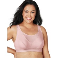 Playtex Womens Secrets Bounce Control Wirefree Bra, Pink, 38DDD