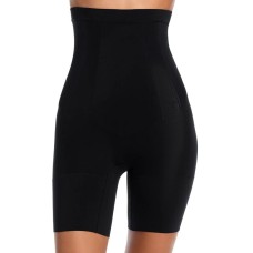 Spanx OnCore High-Waisted Mid-Thigh Shorts, Black, L