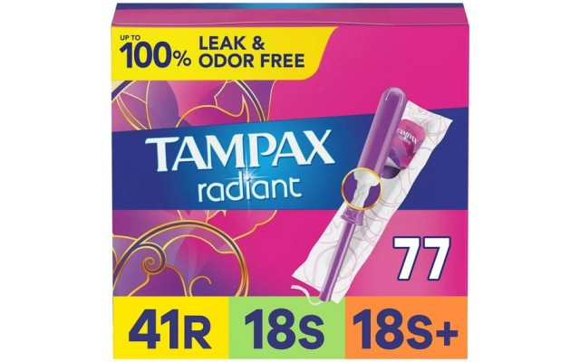 Radiant Tampons Trio Pack, Unscented, 77 Count  Radiant Tampons Trio Pack, Unscented, 77 Count