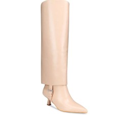VAILA SHOES Womens Monica Wide-Calf Point Cream 12 M
