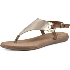 White Mountain London Sandals Gold Smooth 7.5M, LONDON W28104