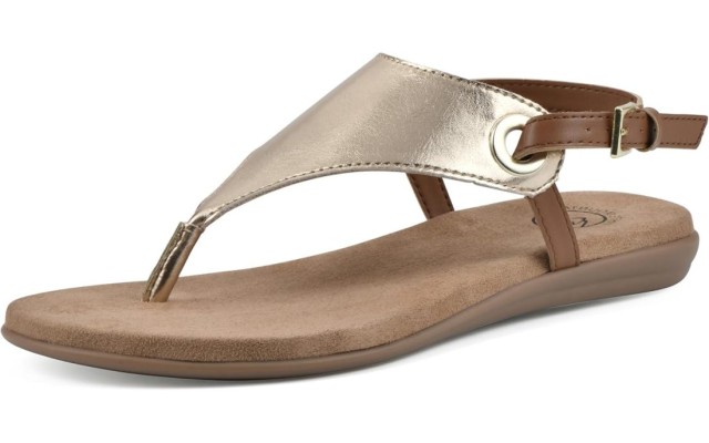  London Sandals Gold Smooth 7.5M, LONDON W28104