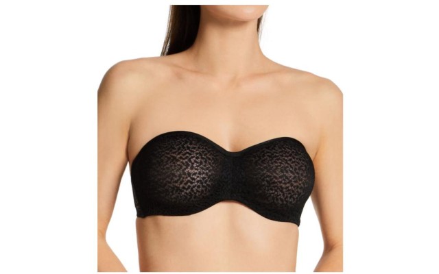 Women’s  DK4025 Modern Lace Unlined Strapless Bra (Black 34C) Women’s  DK4025 Modern Lace Unlined Strapless Bra (Black 34C)