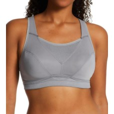 Women’s Playtex US4221 Bounce Control Wire Free Sports Bra (Coolest Grey Heather 38DDD)