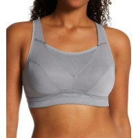 Women’s Playtex US4221 Bounce Control Wire Free Sports Bra (Coolest Grey Heather 42D)