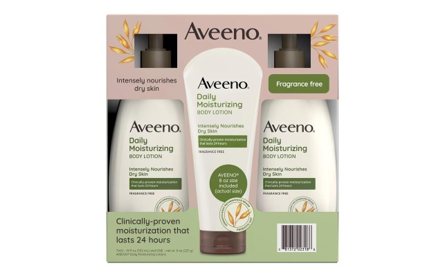  Daily Moisturizing Body Lotion 18 Fluid Ounce (Pack of 2) + 8 Ounce Tube