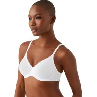 b. tempt’d by Wacoal Cotton To A Tee Unlined Underwire Bra, White, 34DD