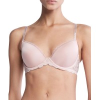 Calvin Klein Seductive Comfort Lace Demi Lift Convertible Bra, Pink, Calvin Klein Seductive Comfort Lace Demi Lift Convertible Bra, Pink,