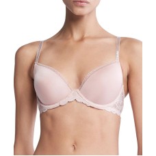 Calvin Klein Seductive Comfort Lace Demi Lift Convertible Bra, Pink,