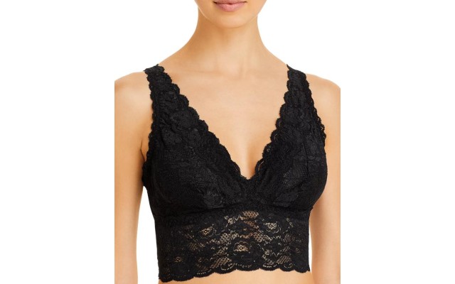  Never Say Never Plungie Bralette – Medium – Black