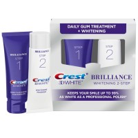 Crest 3D White Brilliance + Whitening Two-step Toothpaste, 85 mL and 63 mL Tubes Crest 3D White Brilliance + Whitening Two-step Toothpaste, 85 mL and 63 mL Tubes
