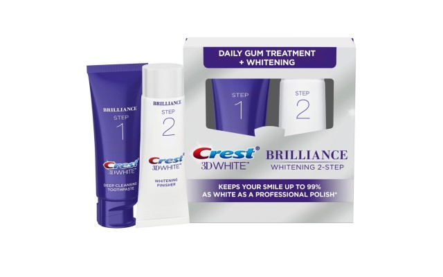  3D White Brilliance + Whitening Two-step Toothpaste, 85 mL and 63 mL Tubes