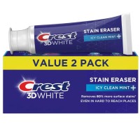 Crest 3D White Stain Eraser Toothpaste Icy Clean Mint – 3.8oz, 2 Pack Crest 3D White Stain Eraser Toothpaste Icy Clean Mint – 3.8oz, 2 Pack