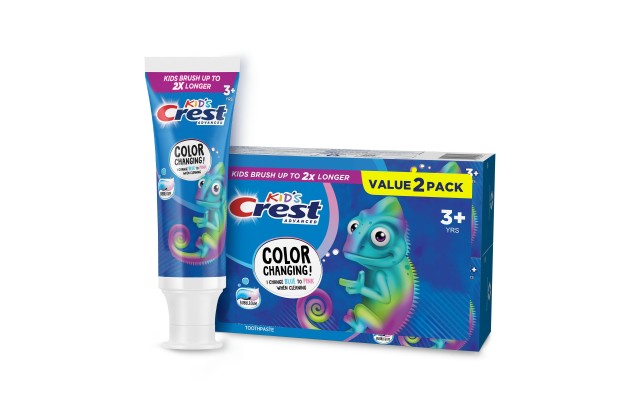 Kids Advanced Fluoride Color Change Toothpaste, Bubblegum Flavored, 4.2 oz, 2 pack Kids Advanced Fluoride Color Change Toothpaste, Bubblegum Flavored, 4.2 oz, 2 pack