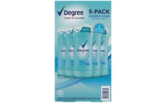  Women's Shower Clean Dry Protection Deodorant Stick, 2.6 oz 5 Pk.