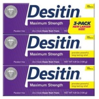 Desitin Maximum Strength Zinc Oxide Diaper Rash Paste 4.8 oz. (Pack of 3) Desitin Maximum Strength Zinc Oxide Diaper Rash Paste 4.8 oz. (Pack of 3)