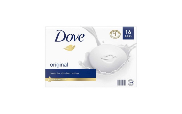 Moisturizing Beauty Bar Soap, Gentle, Original, 3.75 oz, 16 Bars  Moisturizing Beauty Bar Soap, Gentle, Original, 3.75 oz, 16 Bars