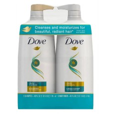 Dove Moisturizing Shampoo and Conditioner with Pump Daily Moisture, 2 ct./40 oz.