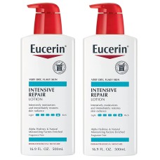 Eucerin Intensive Repair Body Lotion Fragrance-Free Body Moisturizer, 2 pk./16.9 fl. oz.