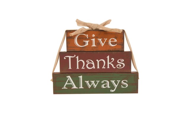 Wooden – Give Thanks Block Set Wooden – Give Thanks Block Set