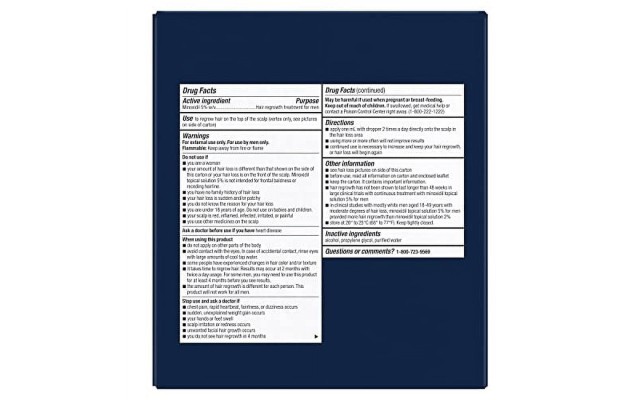 Head & Shoulders Scalp X 5% Minoxidil Hair Regrowth 2x Daily Leave-On Treatment for Men's Thinning Hair & Hair Loss, 3-Month Supply, 2 Fl Oz Each, (Set of 3)