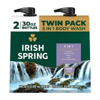 Irish Spring 5-in-1 Mens Body Wash, Pump, 2 pk./30oz Irish Spring 5-in-1 Mens Body Wash, Pump, 2 pk./30oz